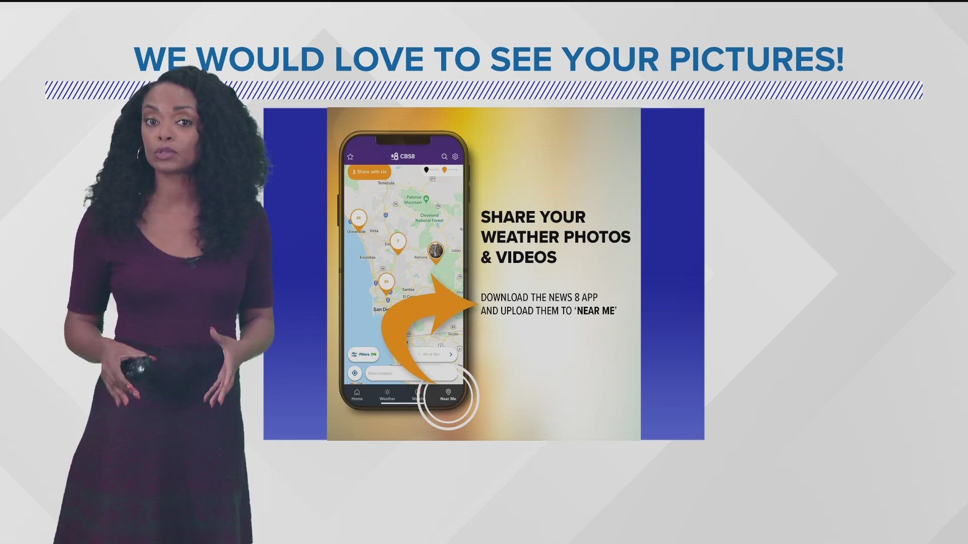 CBS 8 App Near Me Weather Photos | 10P