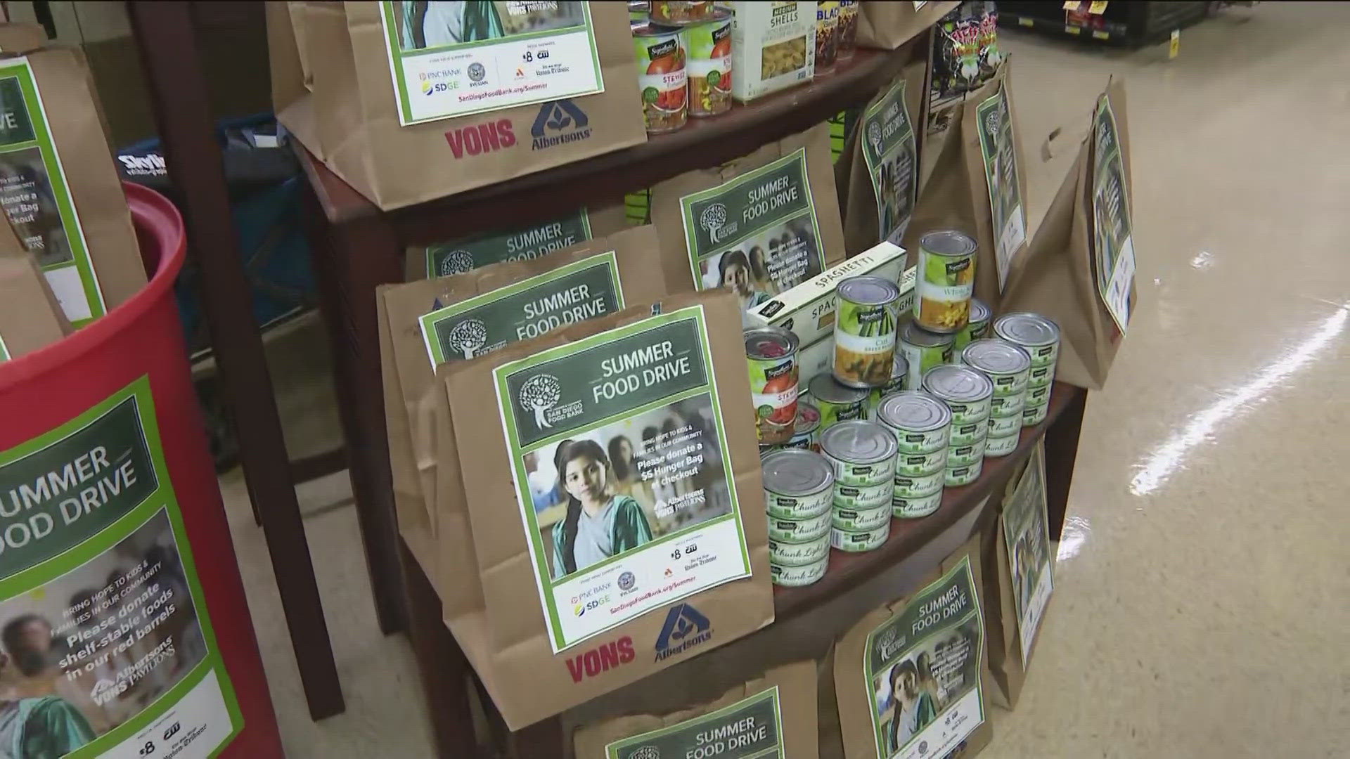 The CEO of the San Diego Food Bank, Casey Castillo, talked about the most needed items for families in San Diego County.