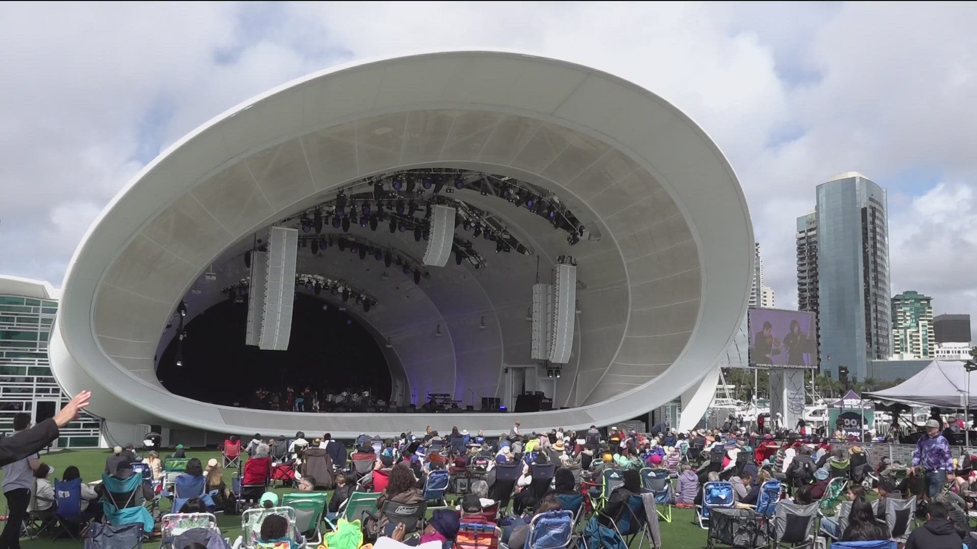 San Diegans came out for the third annual Picnic at the Park event at the Rady Shell at Jacobs Park, anticipating the season's upcoming shows.